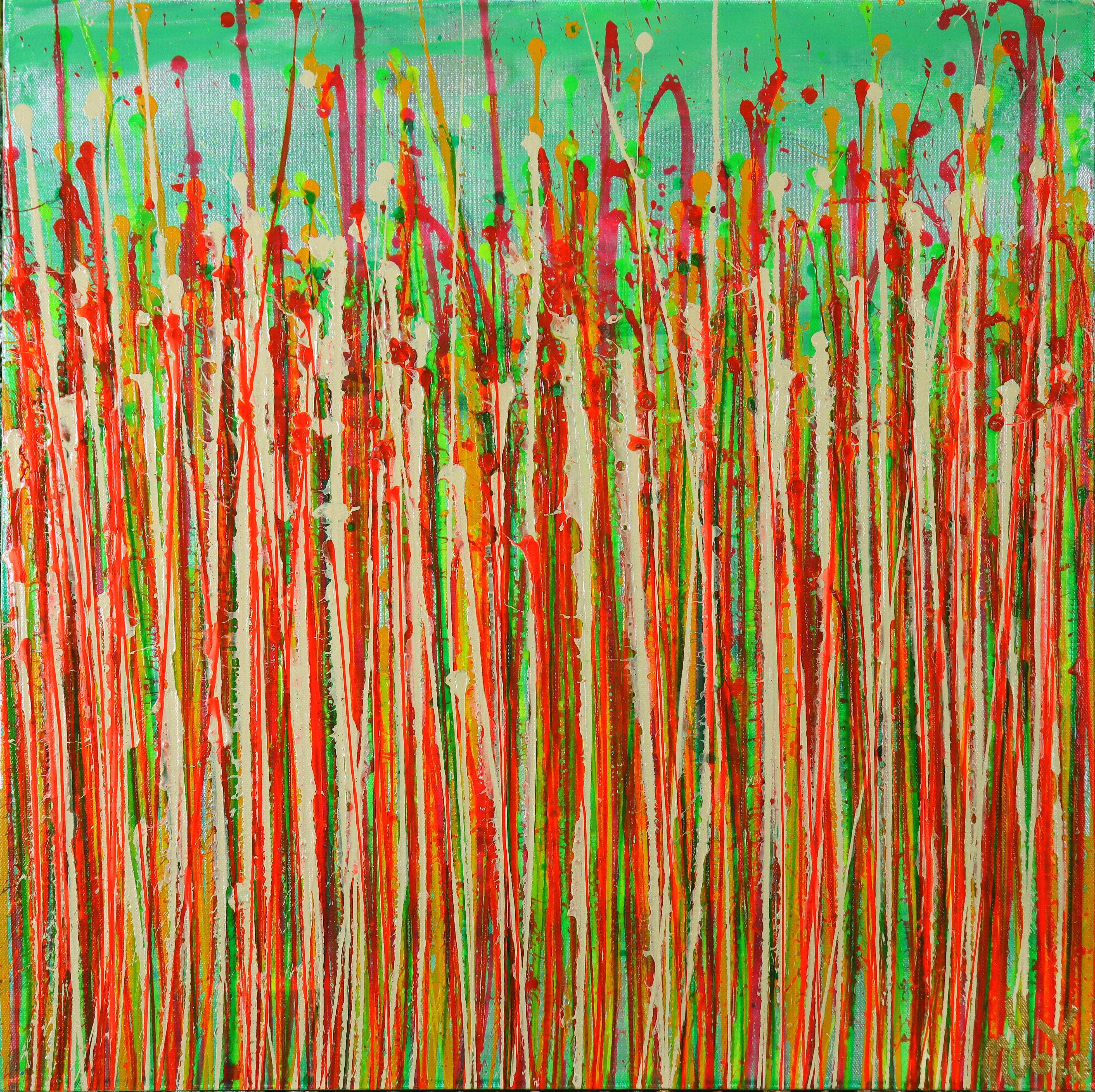 Abstract Painting de Nestor Toro - Rostros de la naturaleza 25, Pintura, Acrílico sobre lienzo