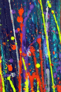 Faces of Nature 26 (Northern Lights) (2022), Painting, Acrylic on Wood Panel