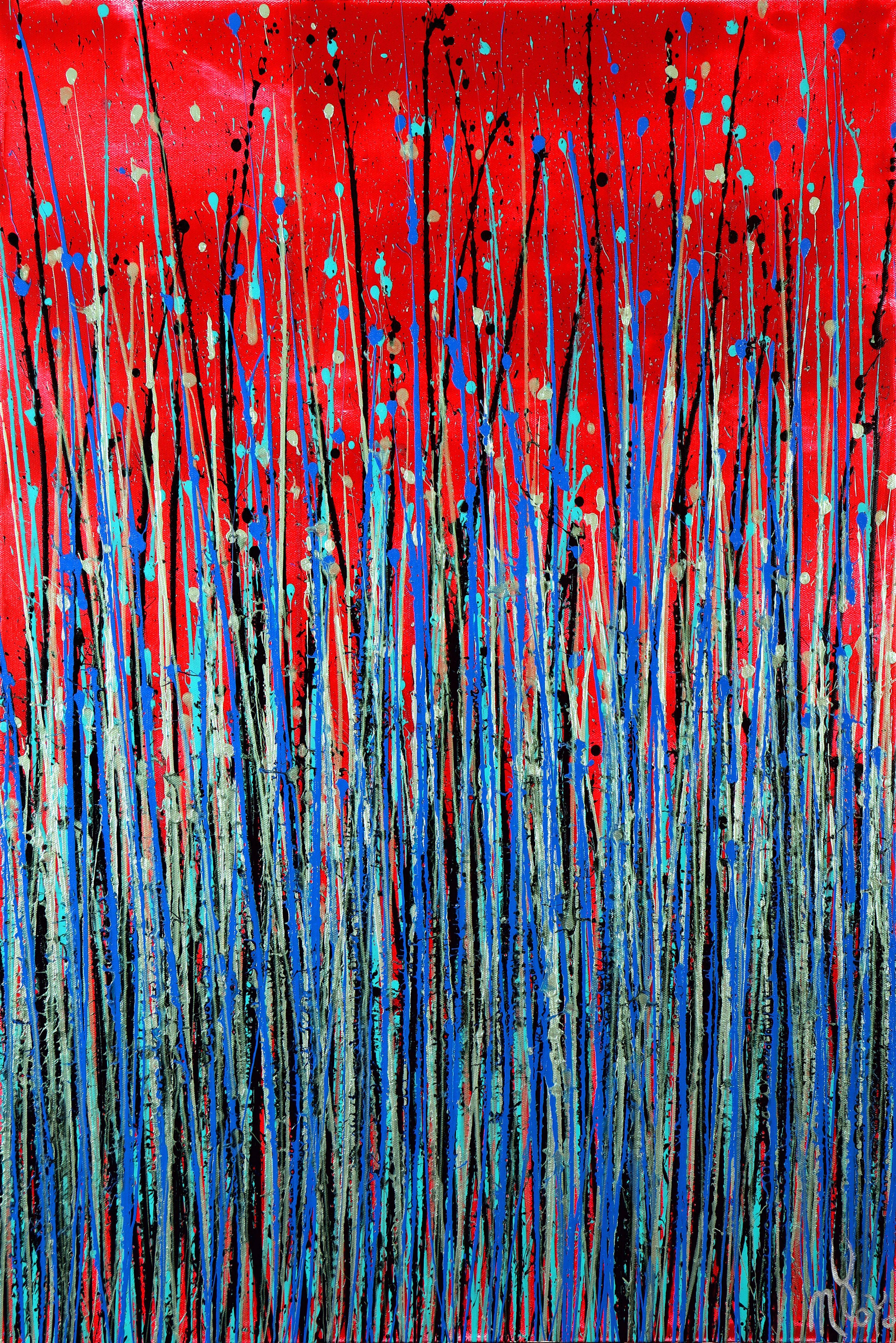 Nestor Toro Abstract Painting - Faces of nature 7, Painting, Acrylic on Canvas