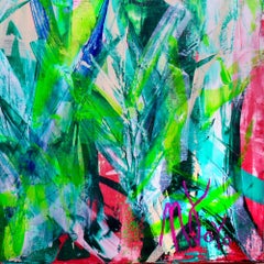 Ferns Forest, Painting, Acrylic on Canvas