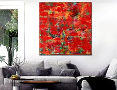 Fiery reflections (Flourishing garden), Painting, Acrylic on Canvas