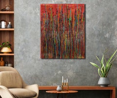 Fire echoes 2, Painting, Acrylic on Canvas