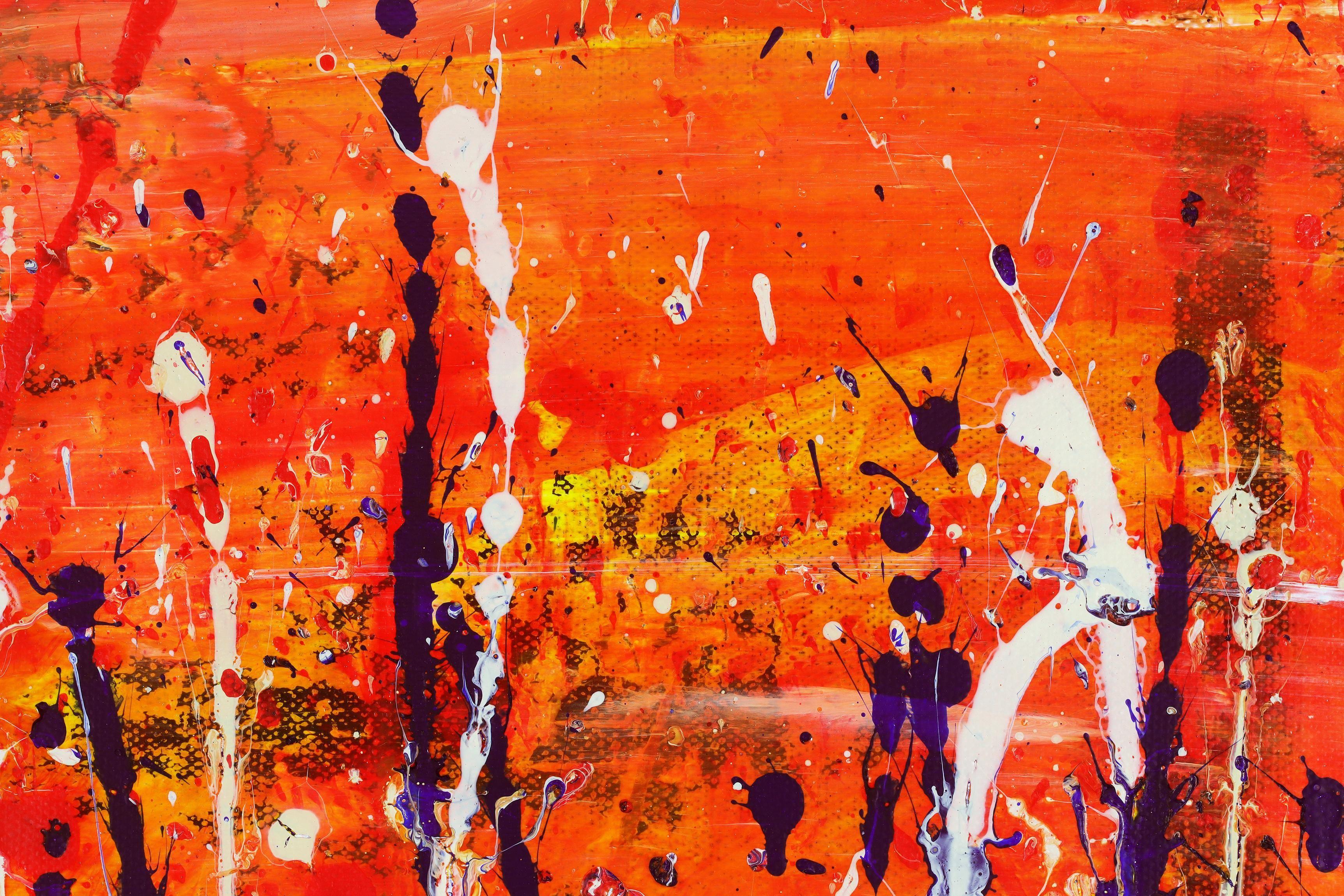 Jardín parpadeante 2, Pintura, Acrílico sobre lienzo - Painting de Nestor Toro