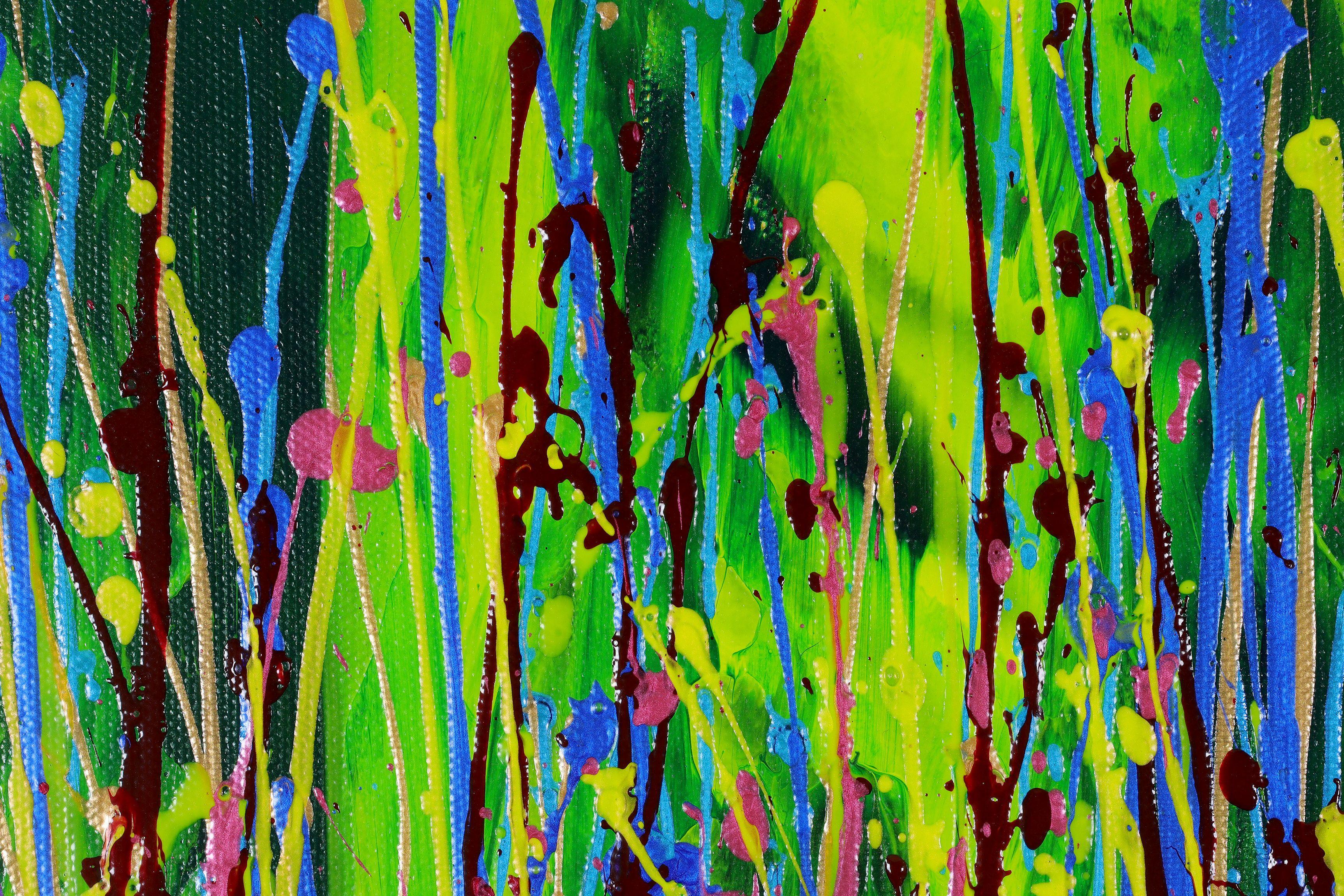 Giardino tremolante 3, Pittura, Acrilico su tela - Painting di Nestor Toro