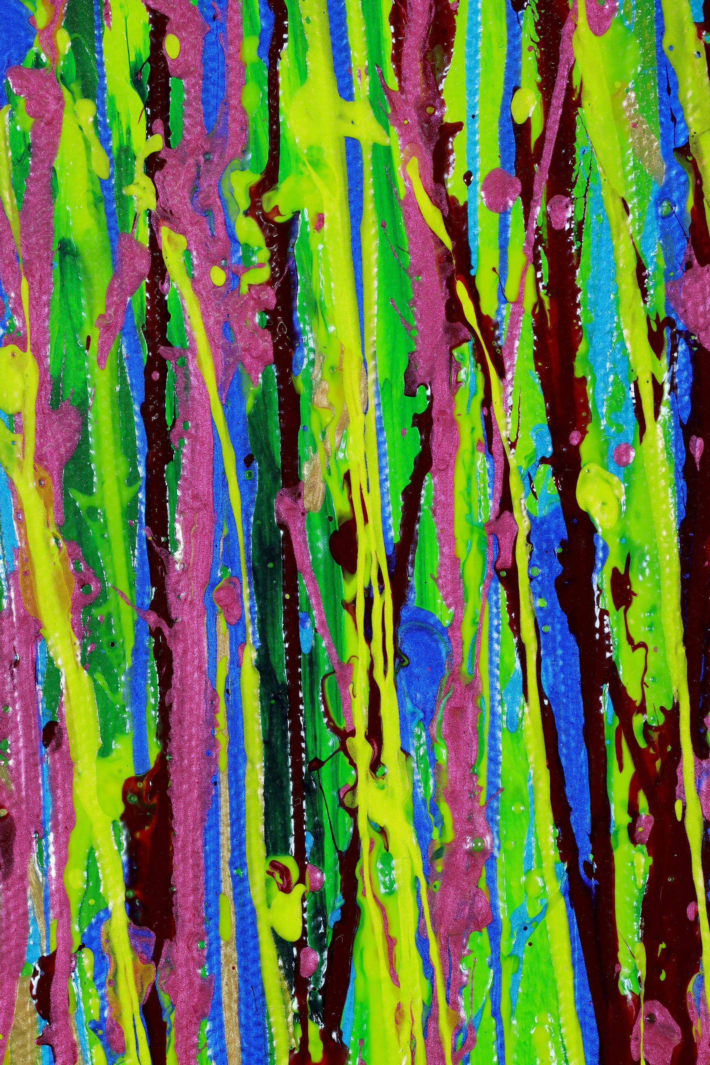 Giardino tremolante 3, Pittura, Acrilico su tela - Painting Astratto di Nestor Toro