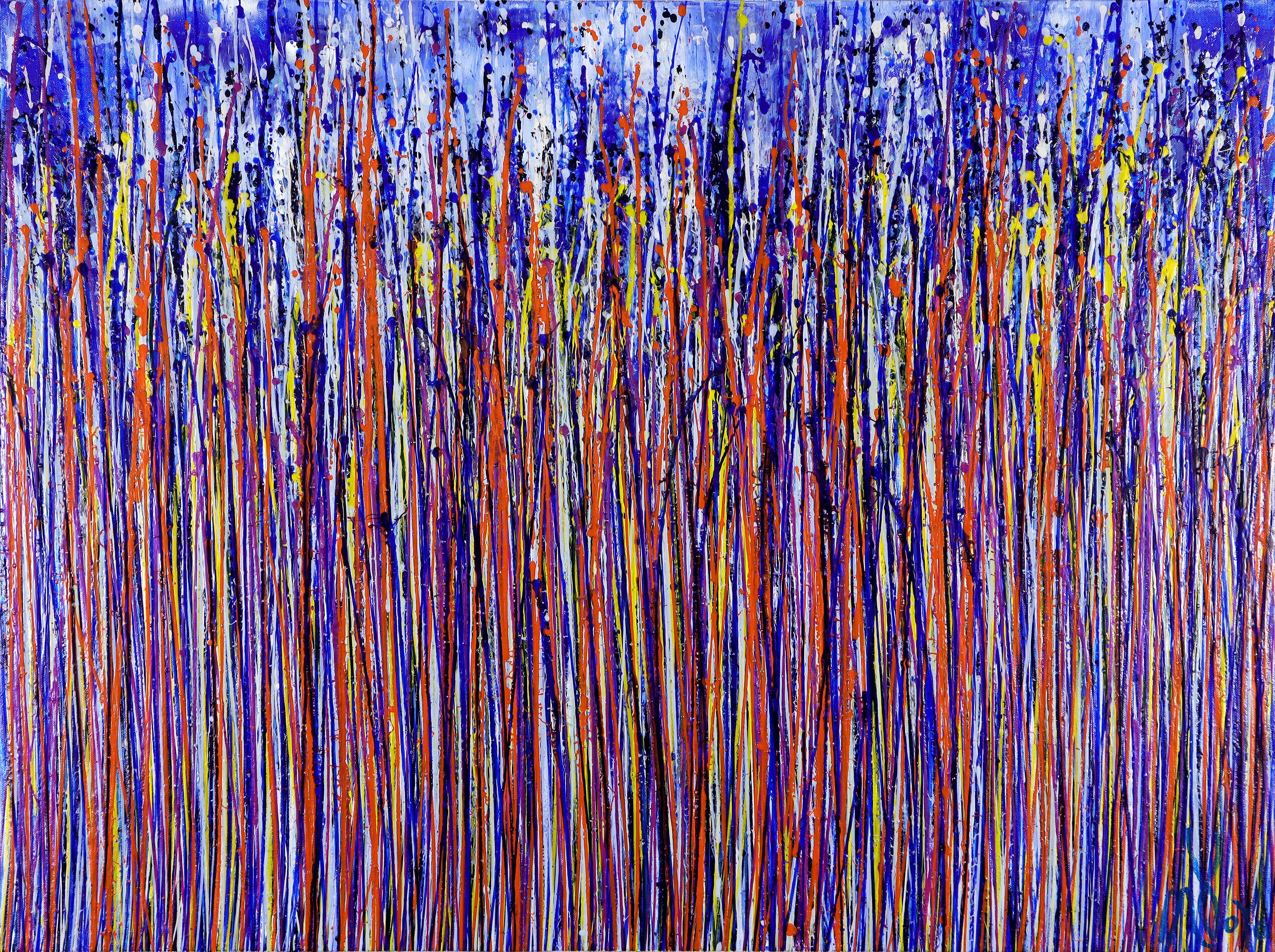 Jardín parpadeante 4, Pintura, Acrílico sobre lienzo - Painting de Nestor Toro