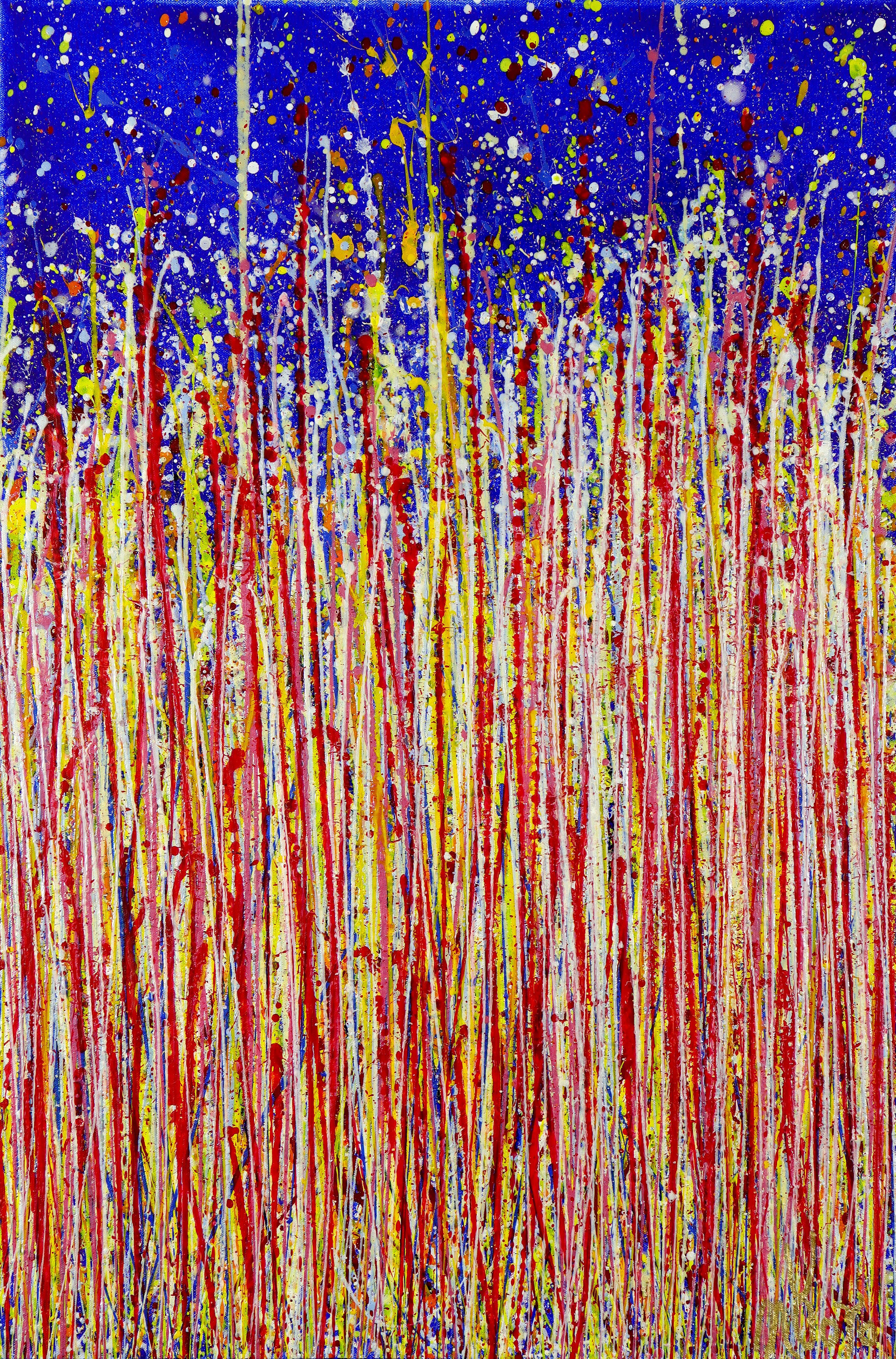 Giardino tremolante 7 (2022), Pittura, Acrilico su tela - Painting di Nestor Toro