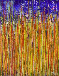 Flickering Garden, Painting, Acrylic on Canvas
