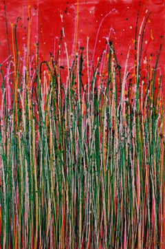 Floating over pink, Painting, Acrylic on Canvas