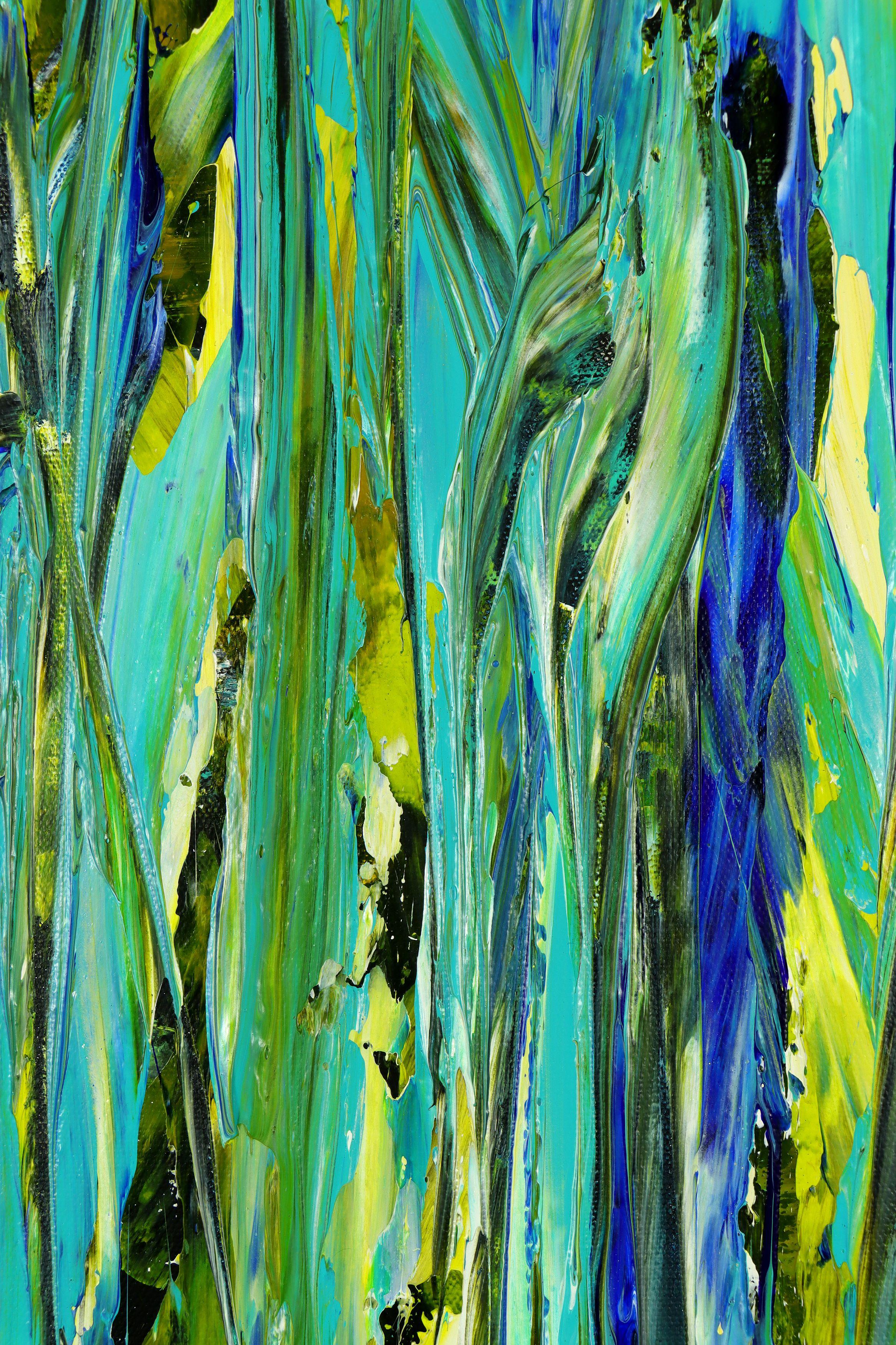 Foliage and breeze (A forest song), Painting, Acrylic on Canvas For Sale 2