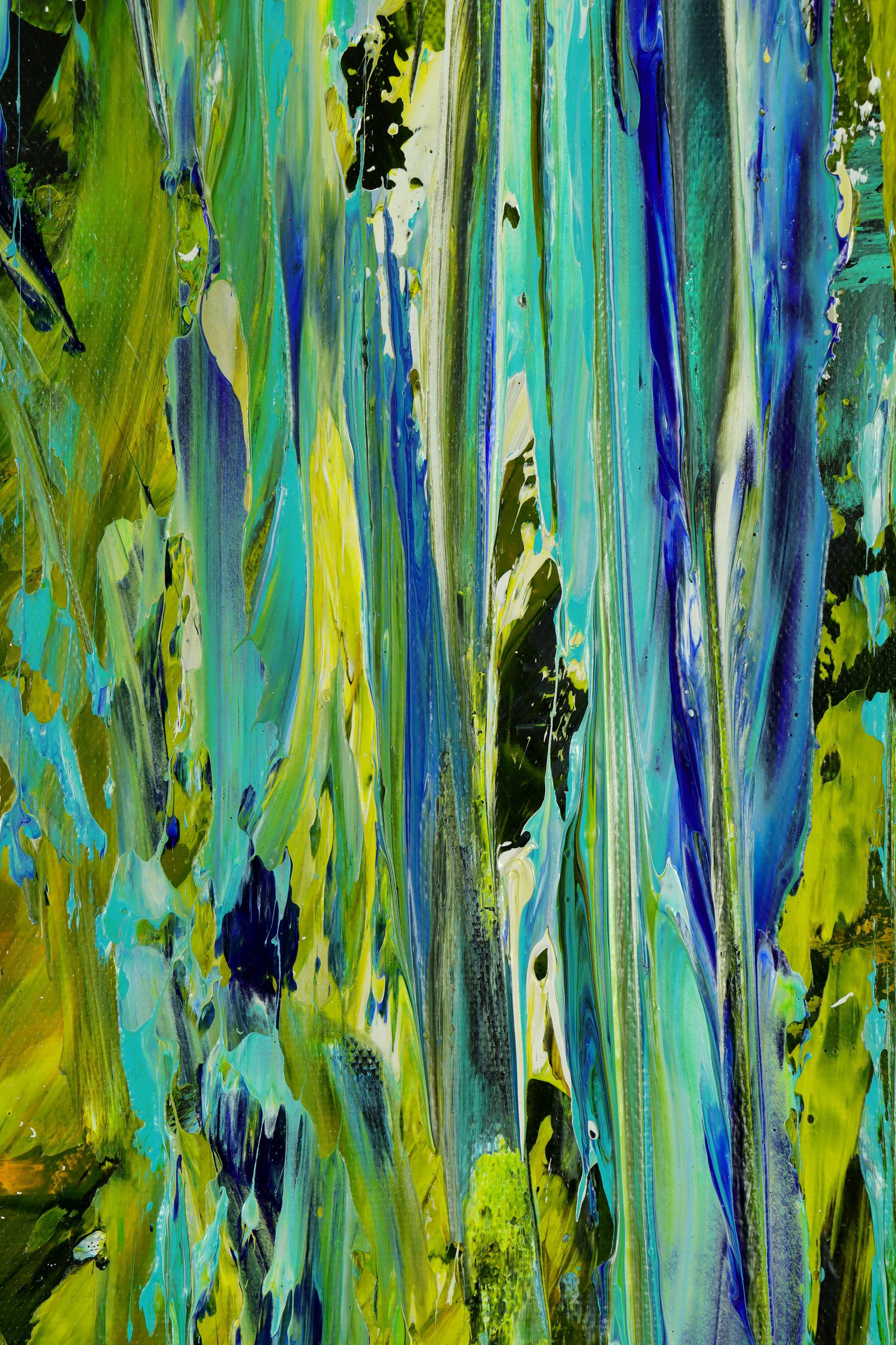 Foliage and breeze (A forest song), Painting, Acrylic on Canvas For Sale 3