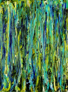 Foliage and breeze (A forest song), Painting, Acrylic on Canvas