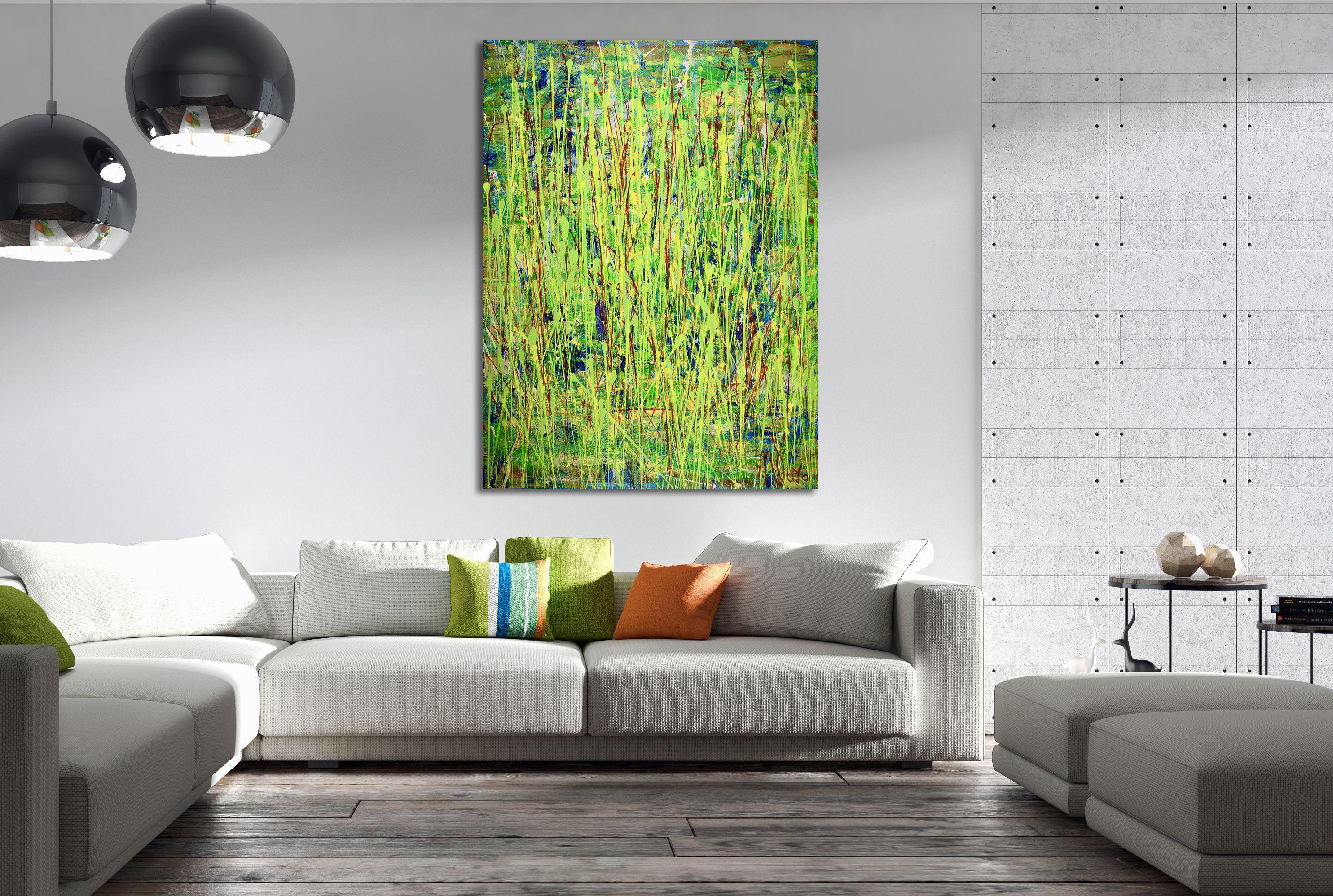 Frequenze straniere, Pittura, Acrilico su tela - Painting di Nestor Toro