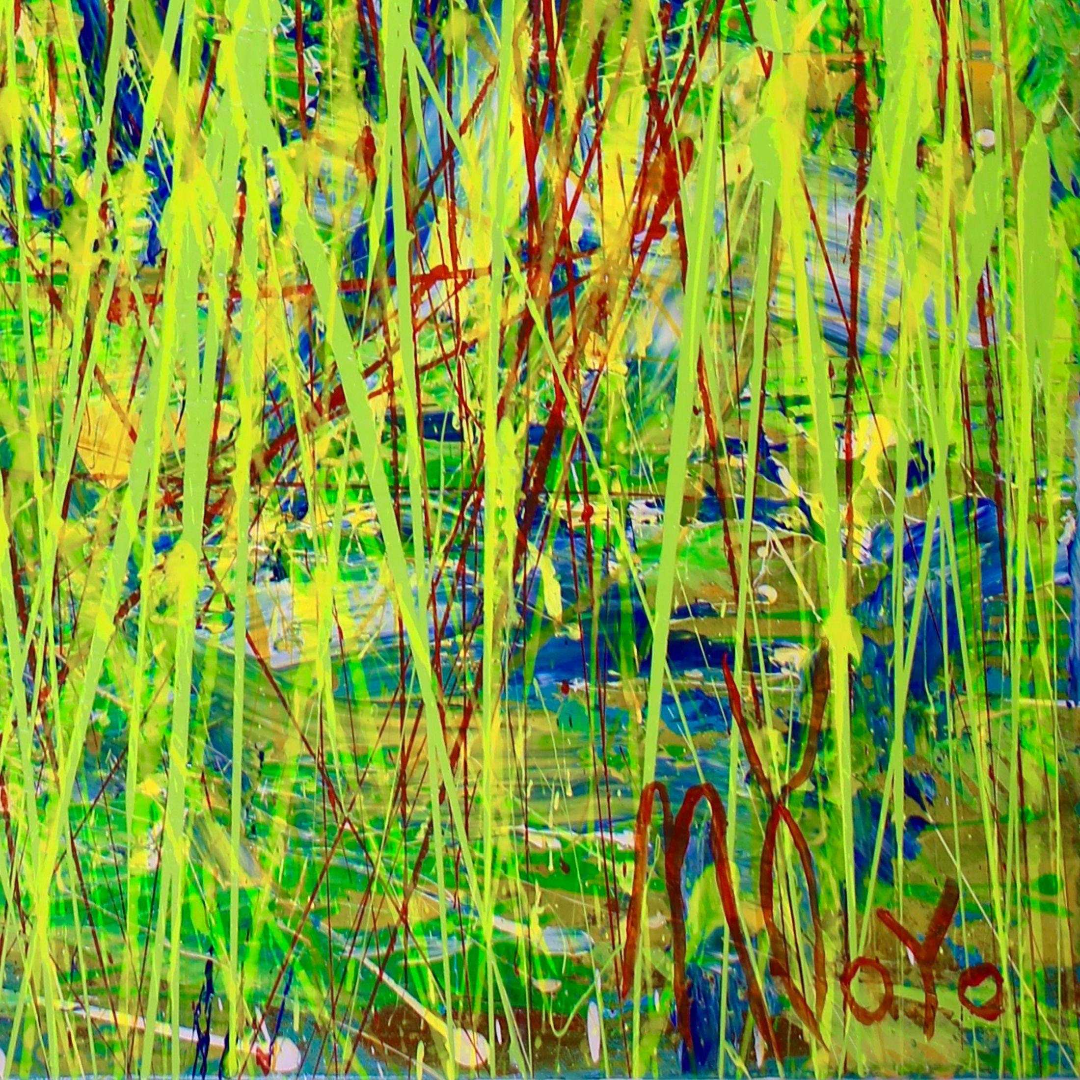 Frequenze straniere, Pittura, Acrilico su tela - Painting Astratto di Nestor Toro
