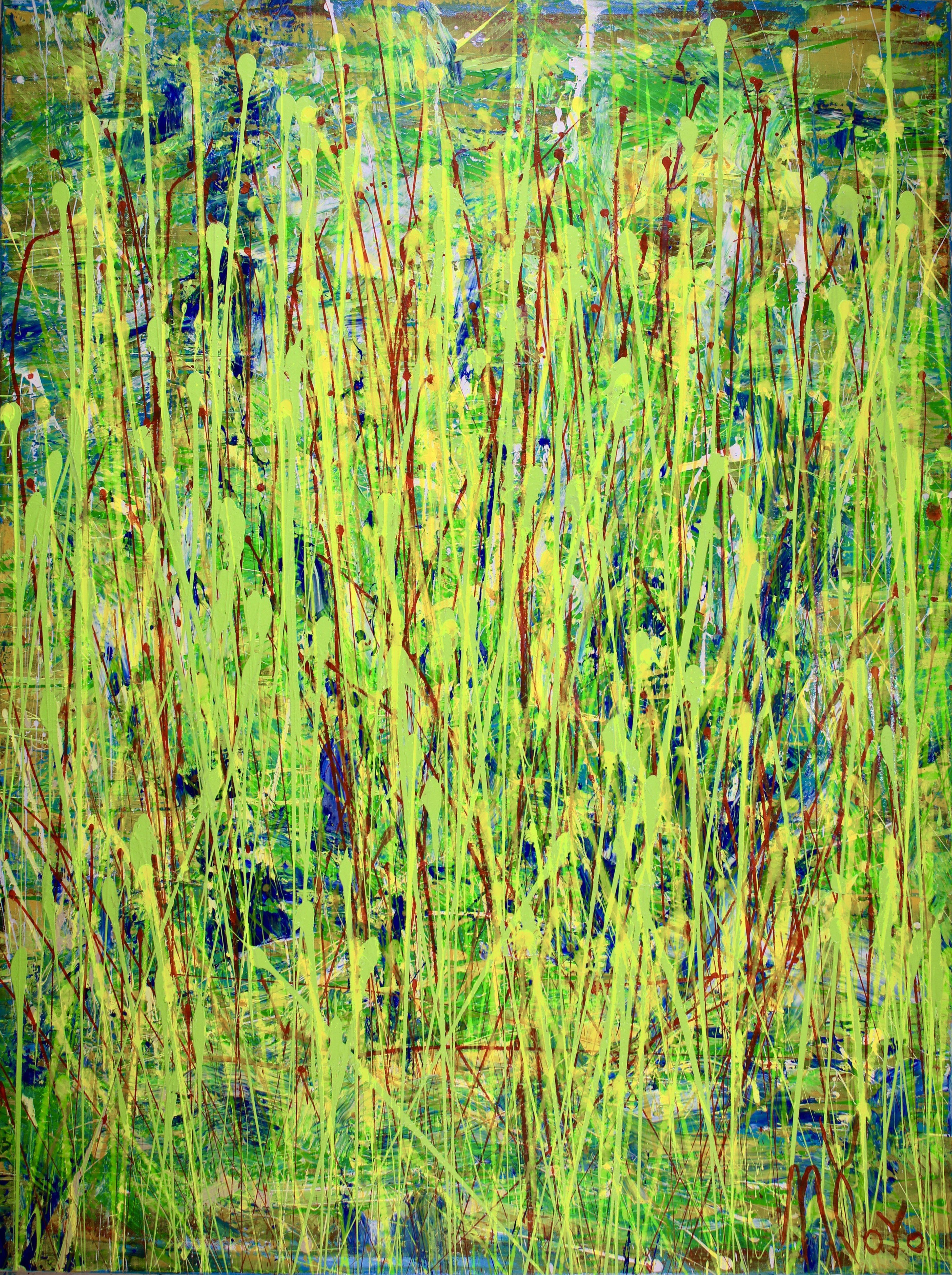 Abstract Painting di Nestor Toro - Frequenze straniere, Pittura, Acrilico su tela