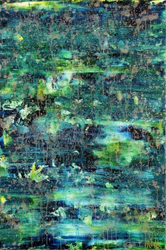 Forêt délimitée, peinture, acrylique sur toile