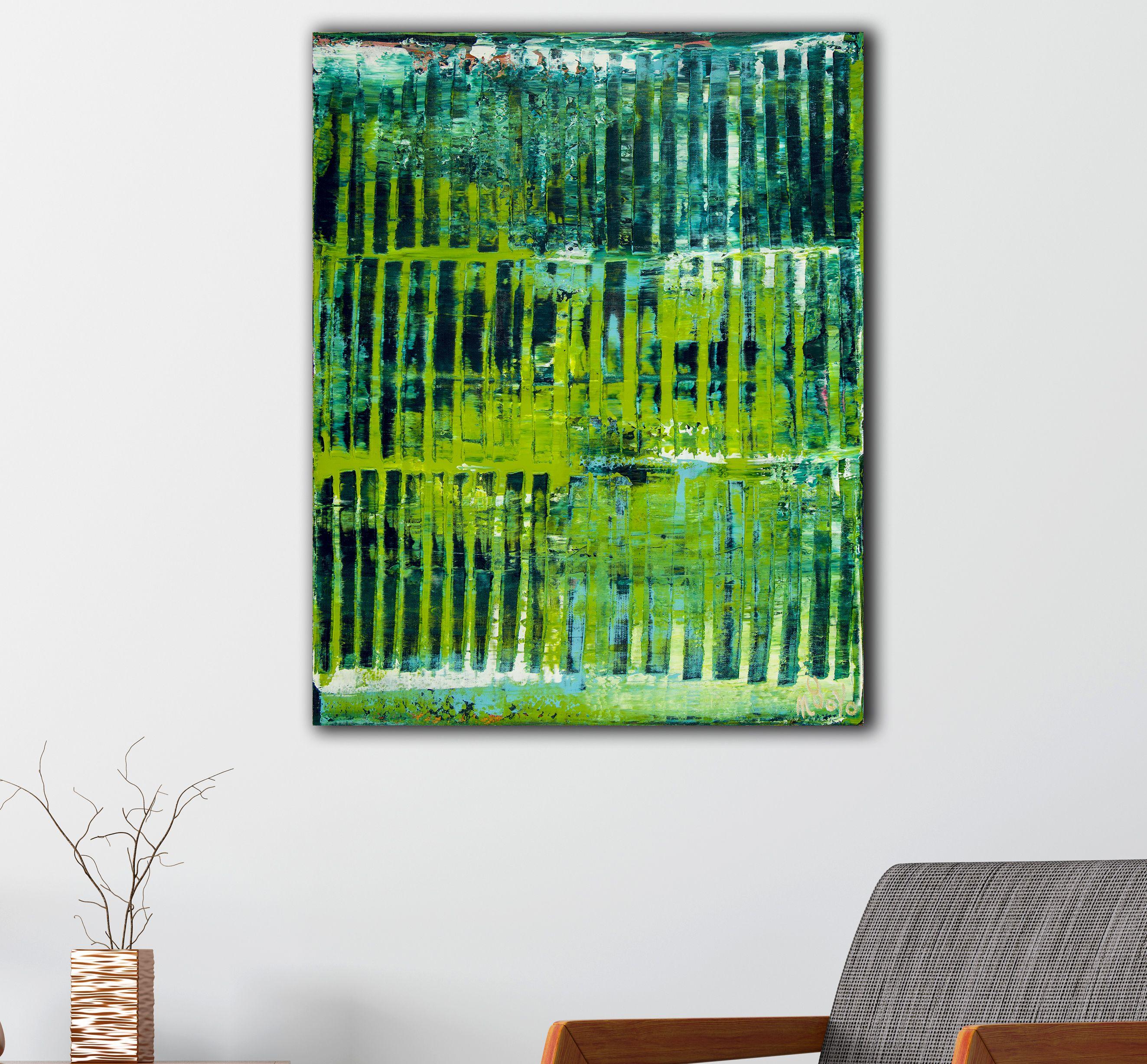 Forest Mirrors and Light 2, Gemälde, Acryl auf Leinwand – Painting von Nestor Toro