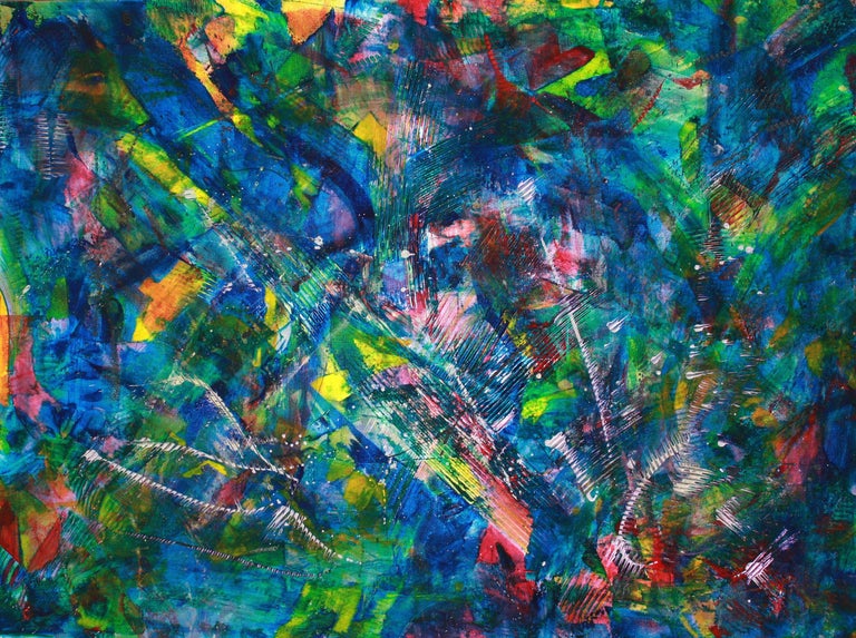 Nestor Toro Forest Rainbow Painting Acrylic On Canvas For Sale At 1stdibs