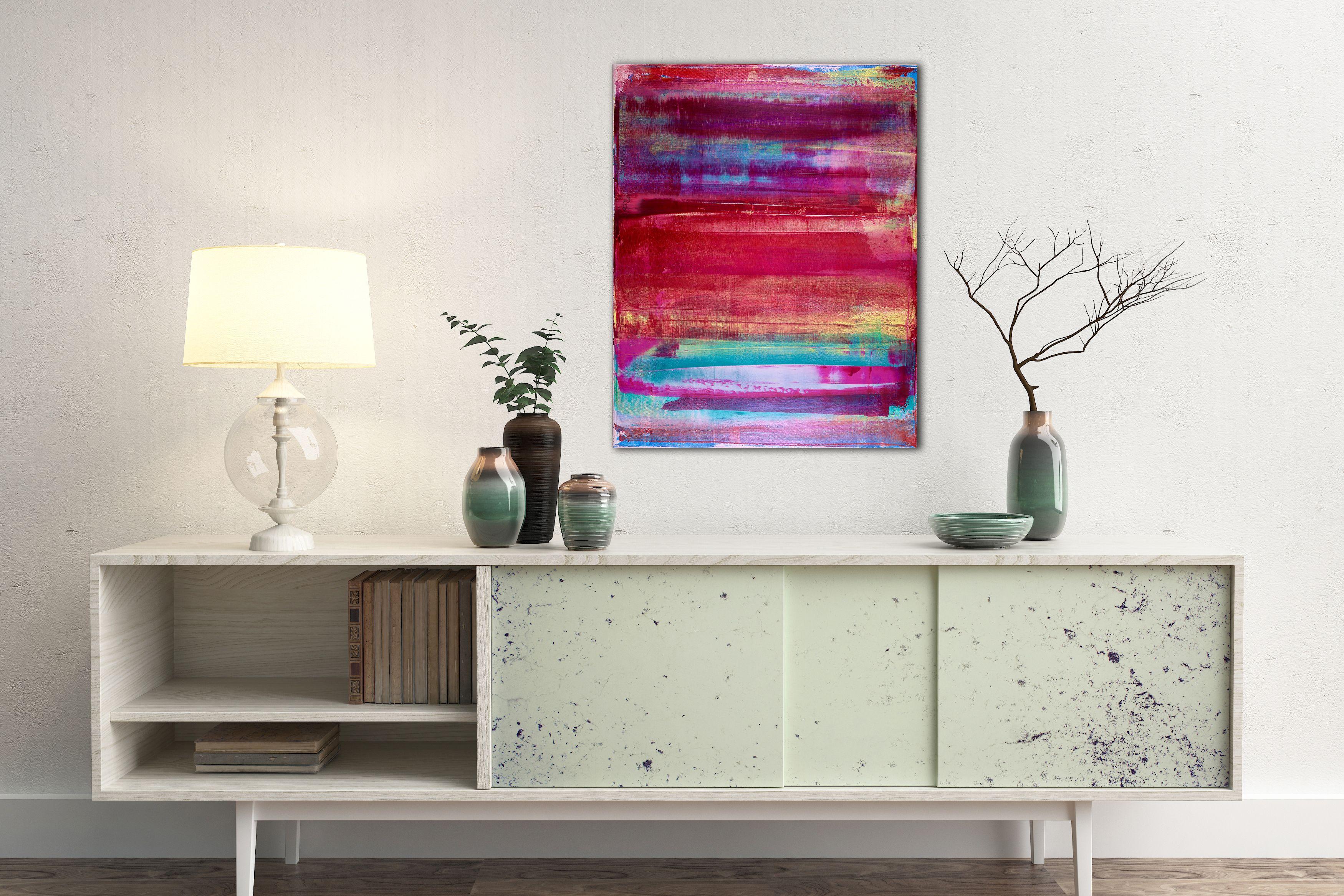 Panorama frammentato - Paraiso, Pittura, Acrilico su tela - Painting di Nestor Toro