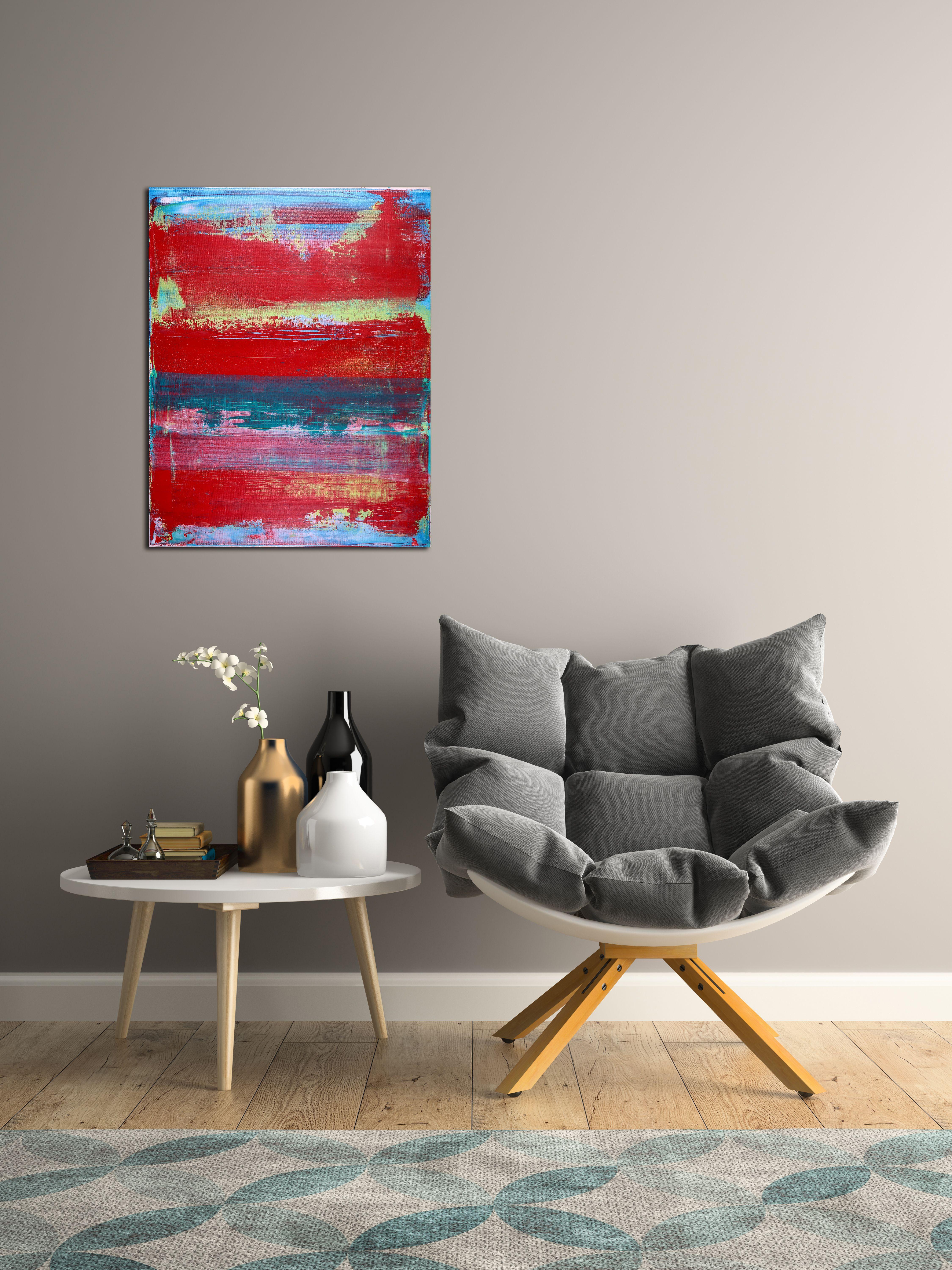Panorama frammentato - Finestra, Pittura, Acrilico su tela in vendita 2