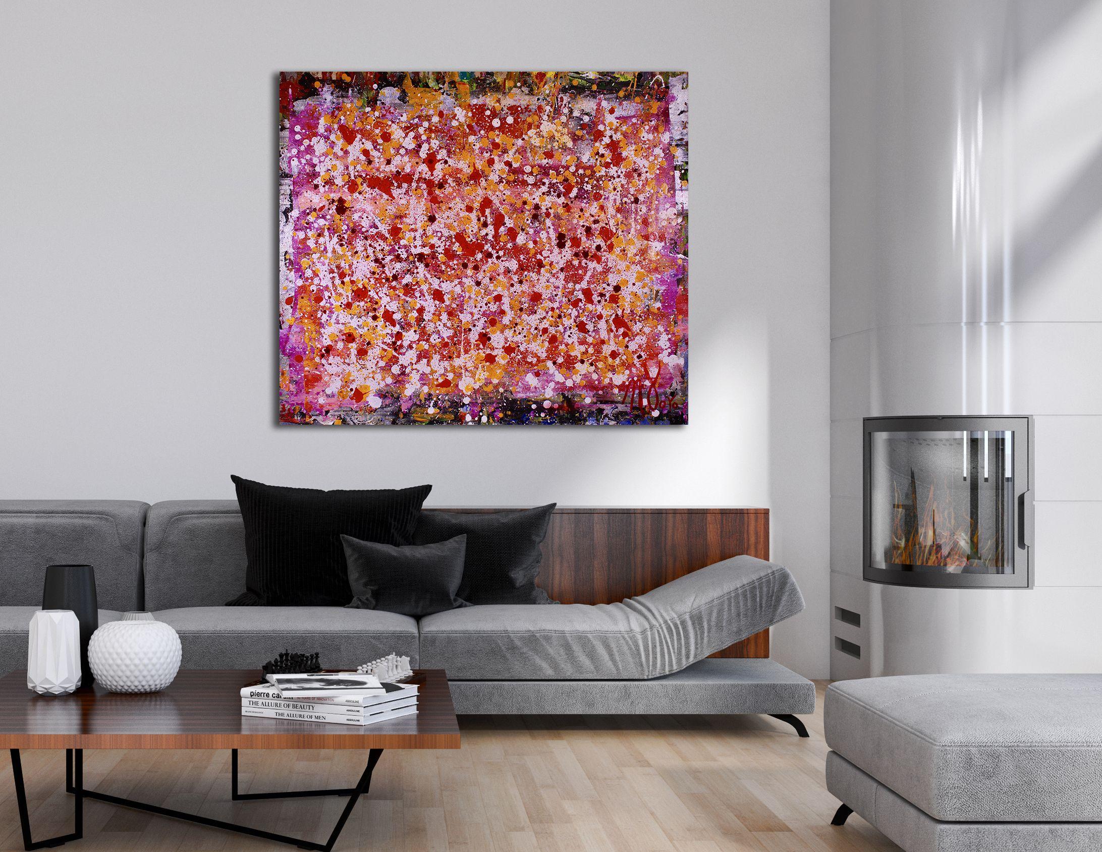 Frequenze Ascendenti, Pittura, Acrilico su tela - Painting Astratto di Nestor Toro
