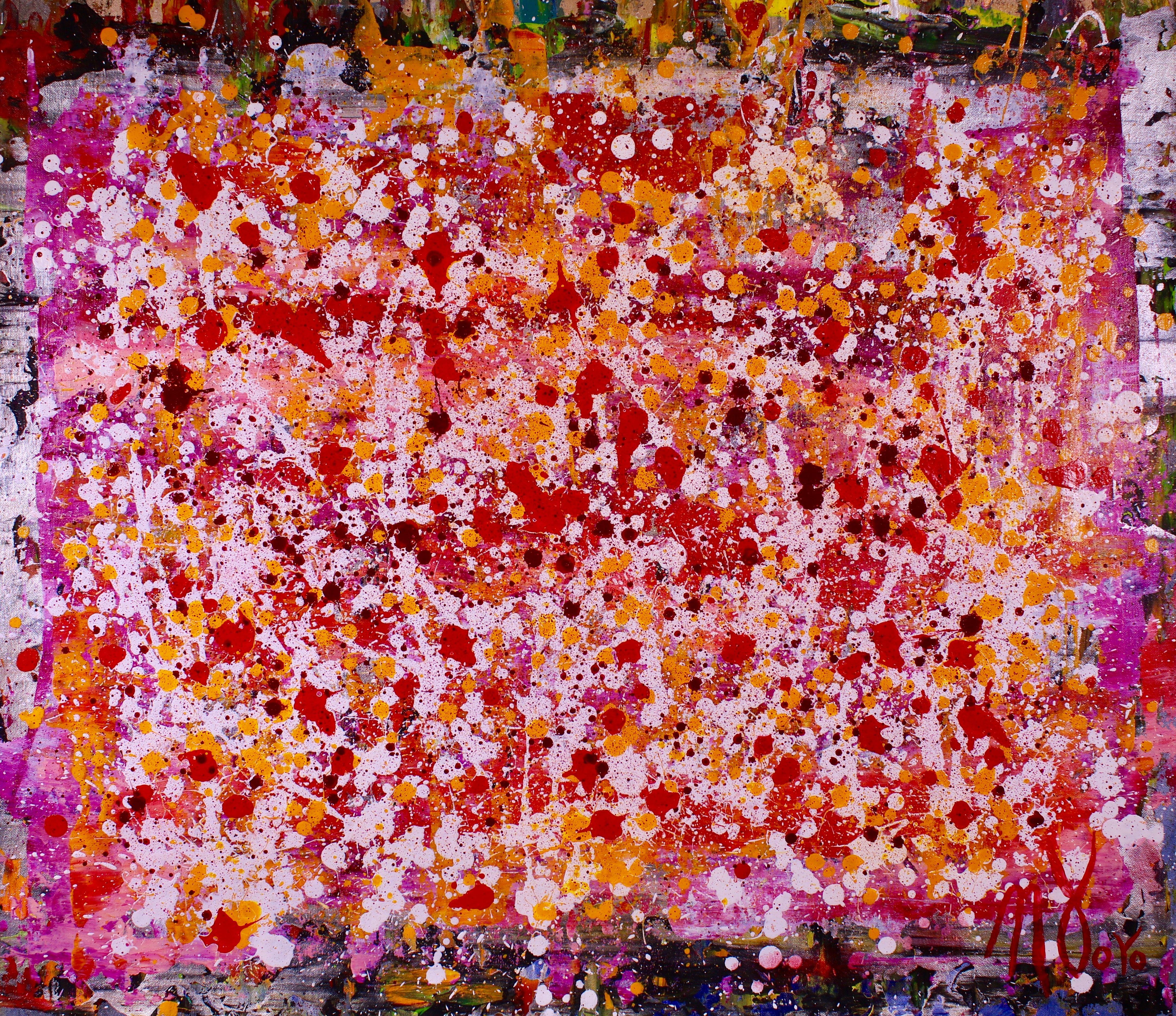 Abstract Painting di Nestor Toro - Frequenze Ascendenti, Pittura, Acrilico su tela