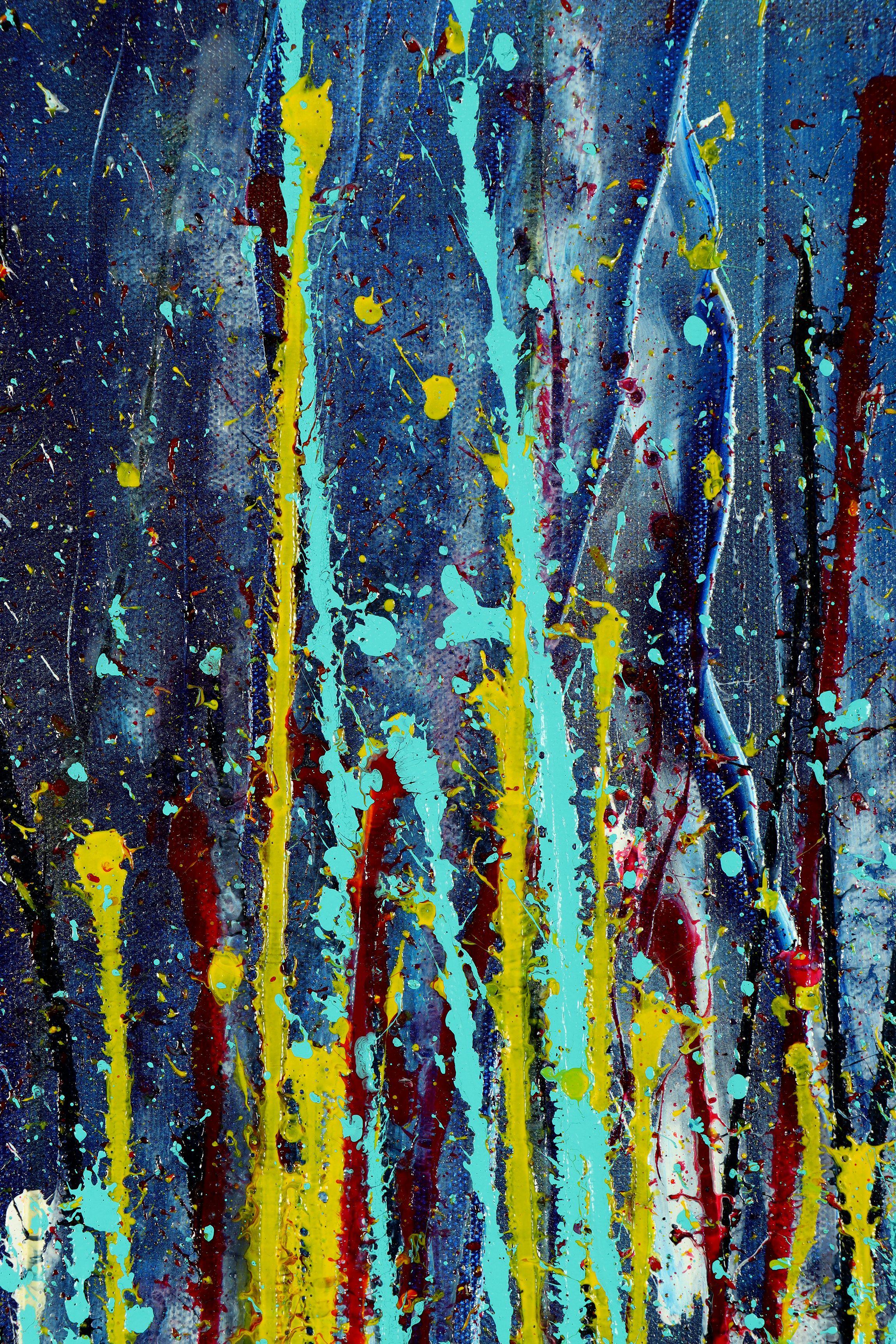 Fugitive Fantasie 6, Gemälde, Acryl auf Leinwand (Grau), Abstract Painting, von Nestor Toro