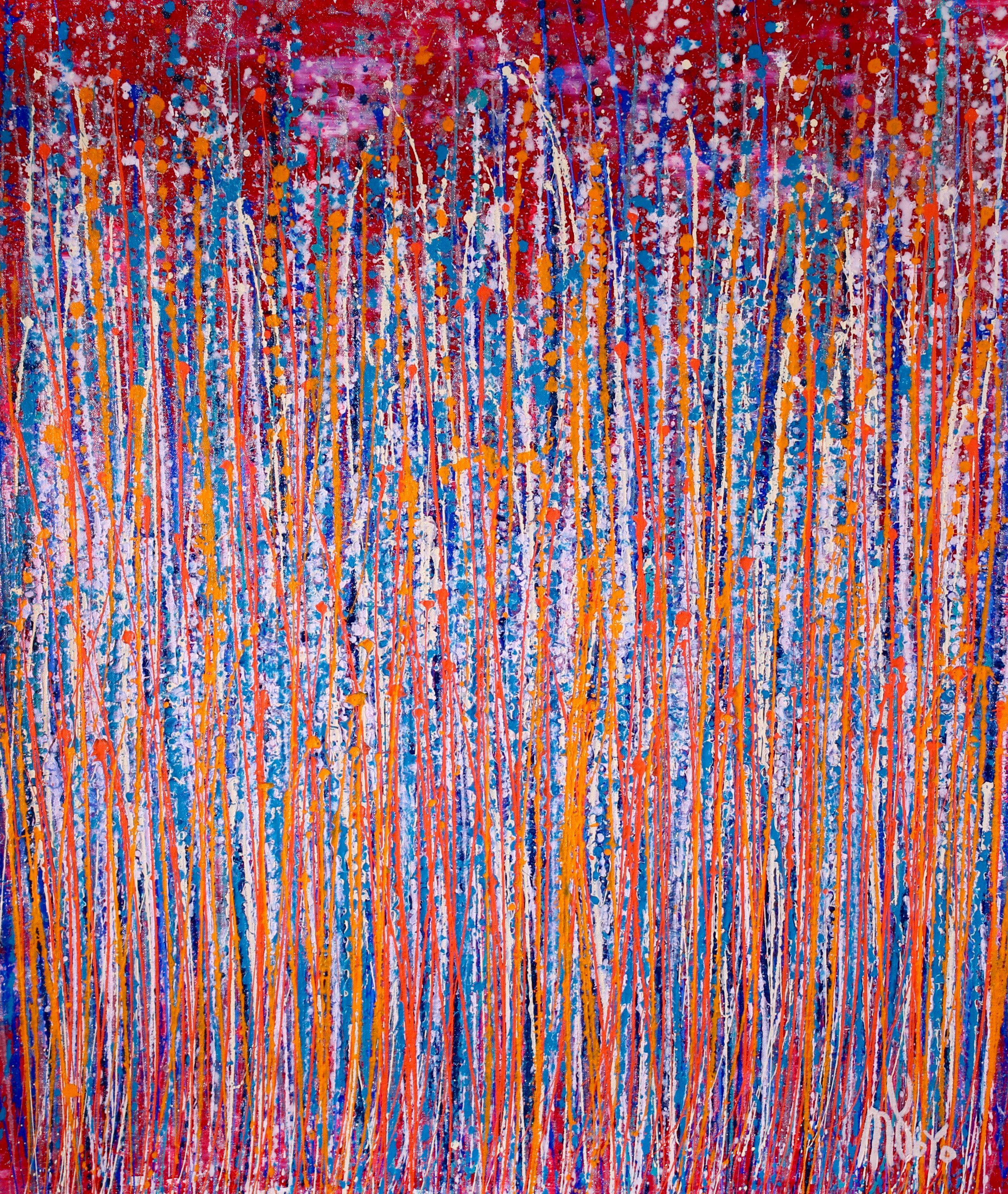 Nestor Toro Abstract Painting - Fugitive nature, Painting, Acrylic on Canvas