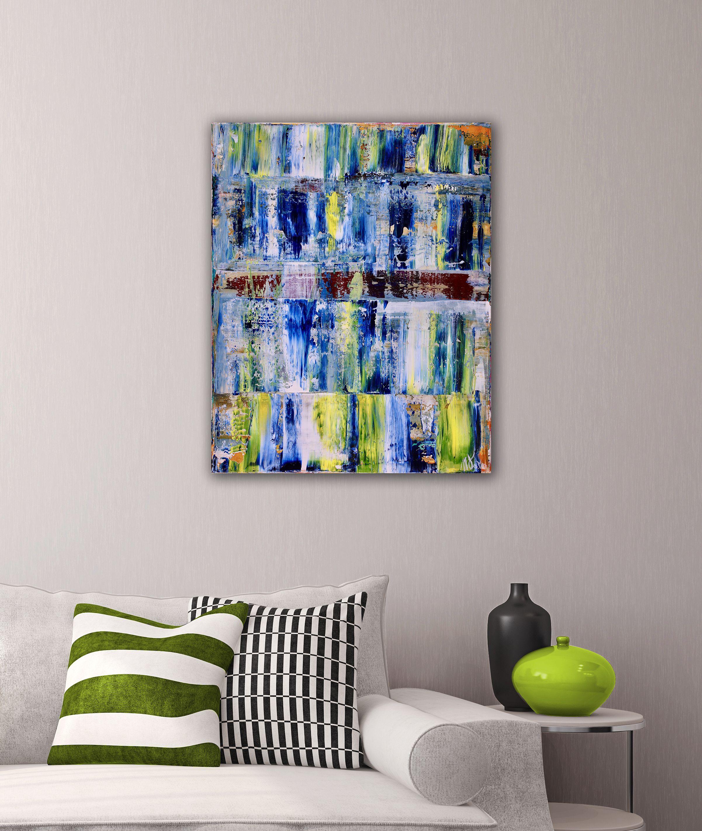 Fusion Particles 2, Gemälde, Acryl auf Leinwand (Abstrakt), Painting, von Nestor Toro