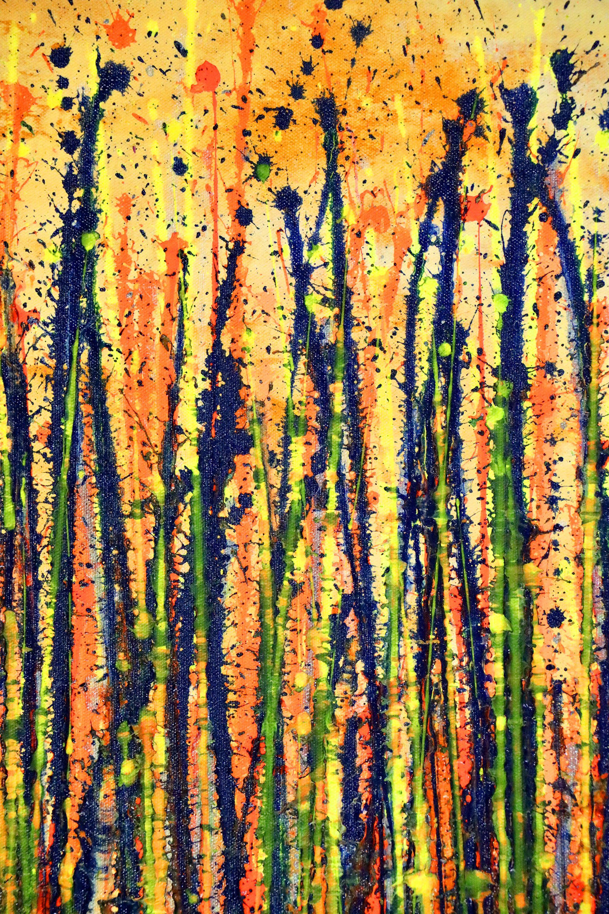 Garden in motion 1, Painting, Acrylic on Canvas For Sale 1