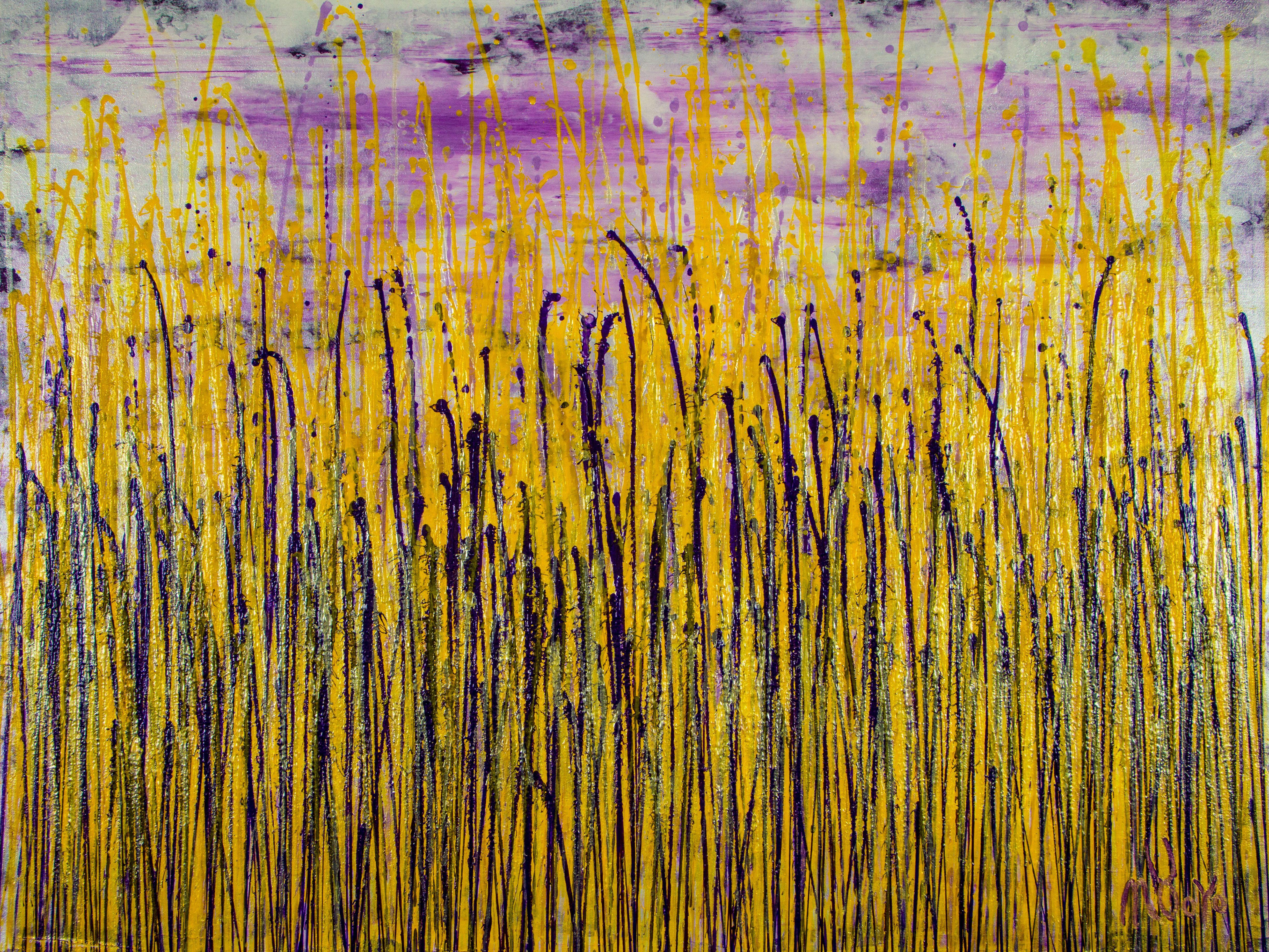 Jardín en movimiento 3 (Otoño), Pintura, Acrílico sobre lienzo - Painting de Nestor Toro