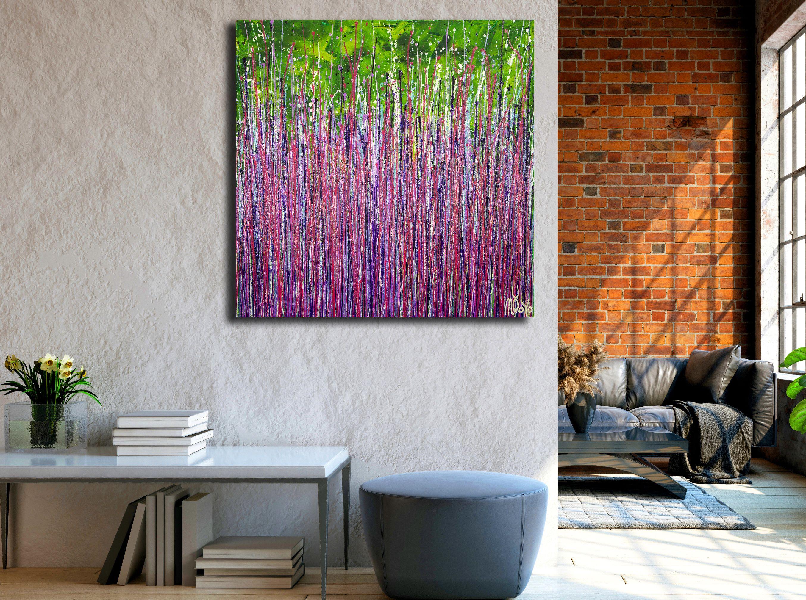 Garden in motion 3, Painting, Acrylic on Canvas For Sale 1
