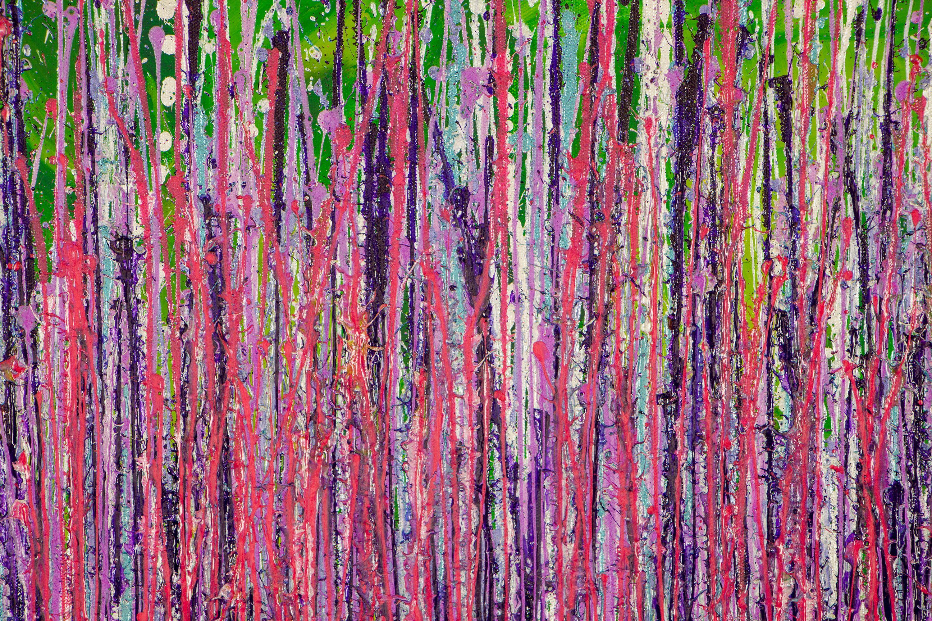 Jardín en movimiento 3, Pintura, Acrílico sobre lienzo - Painting de Nestor Toro