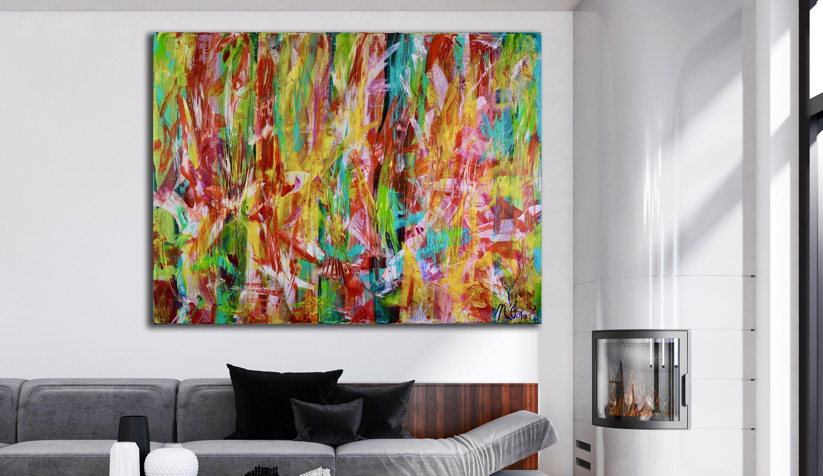 come fare schizzi di colore su tela