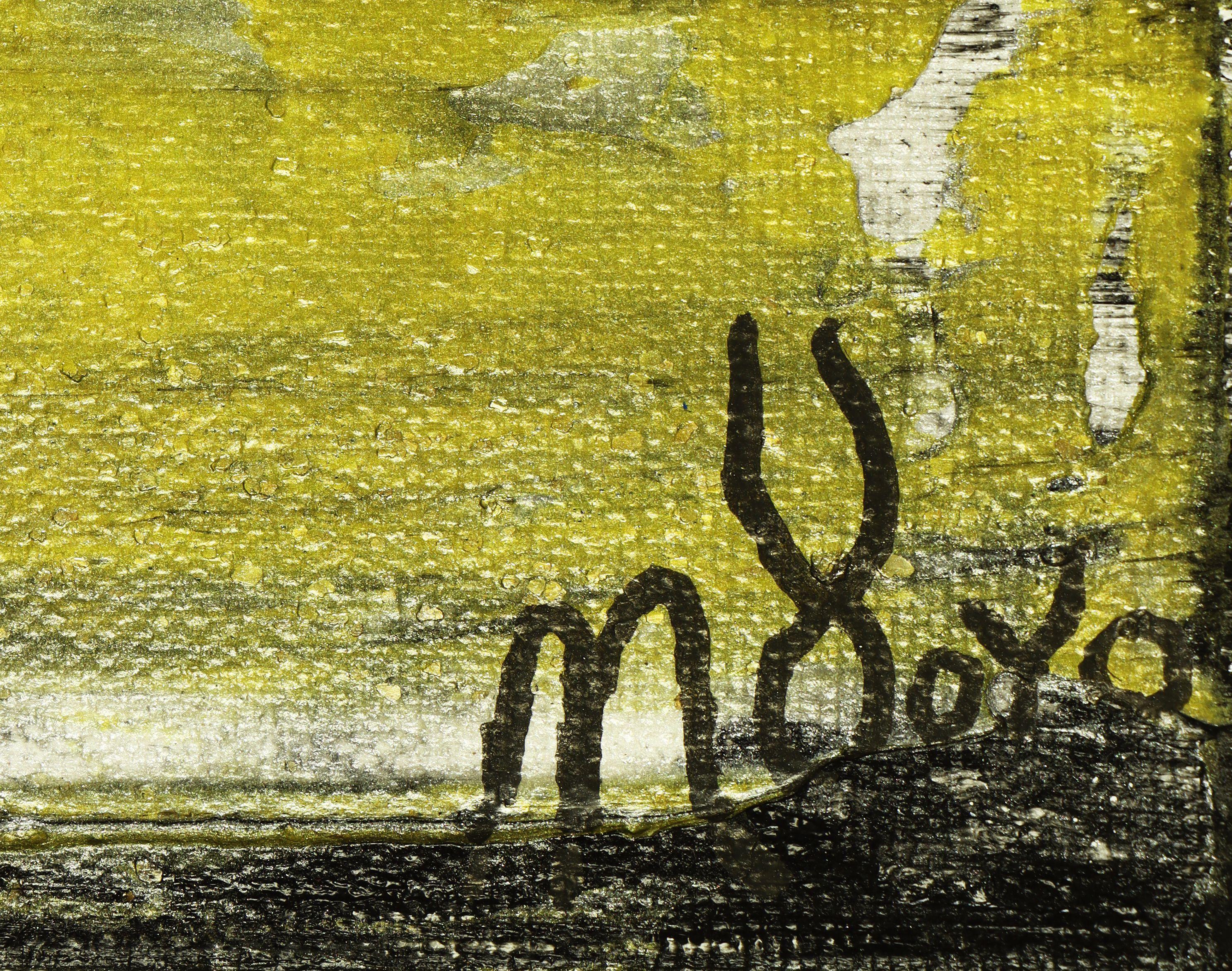 Goldenes Sand Terrain, Gemälde, Acryl auf Leinwand (Abstrakt), Painting, von Nestor Toro