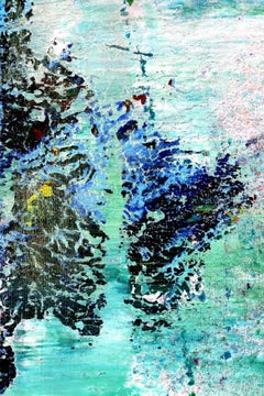 Grüner überall (Karibbeanischer Traum), Gemälde, Acryl auf Leinwand