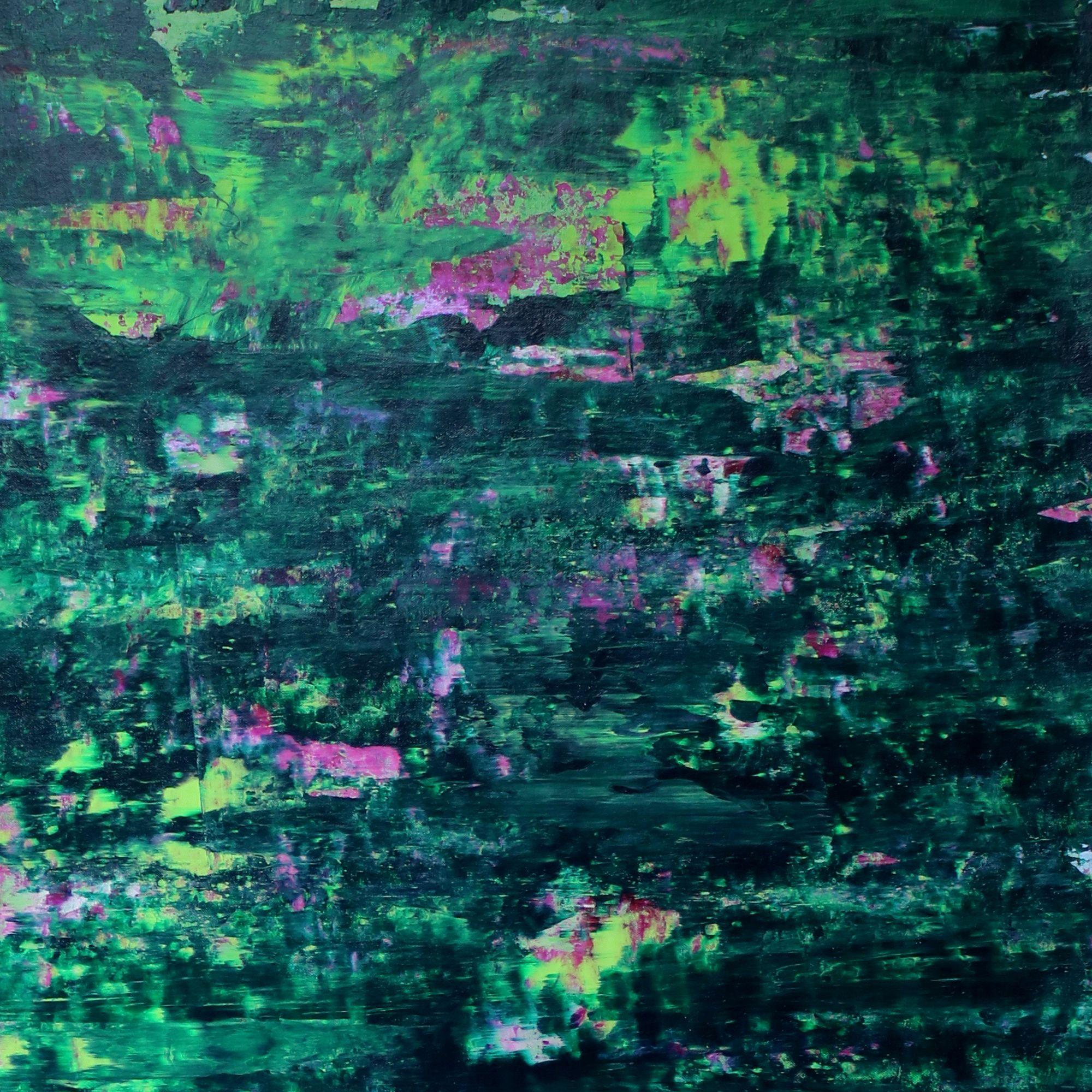 Green forest frenzy, Painting, Acrylic on Canvas 3