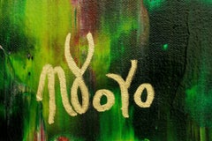 Green forest glimmer 1, Painting, Acrylic on Canvas