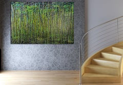 Green forest (Wild wind), Painting, Acrylic on Canvas