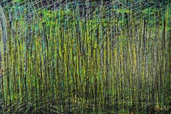 Green forest (Wild wind), Painting, Acrylic on Canvas