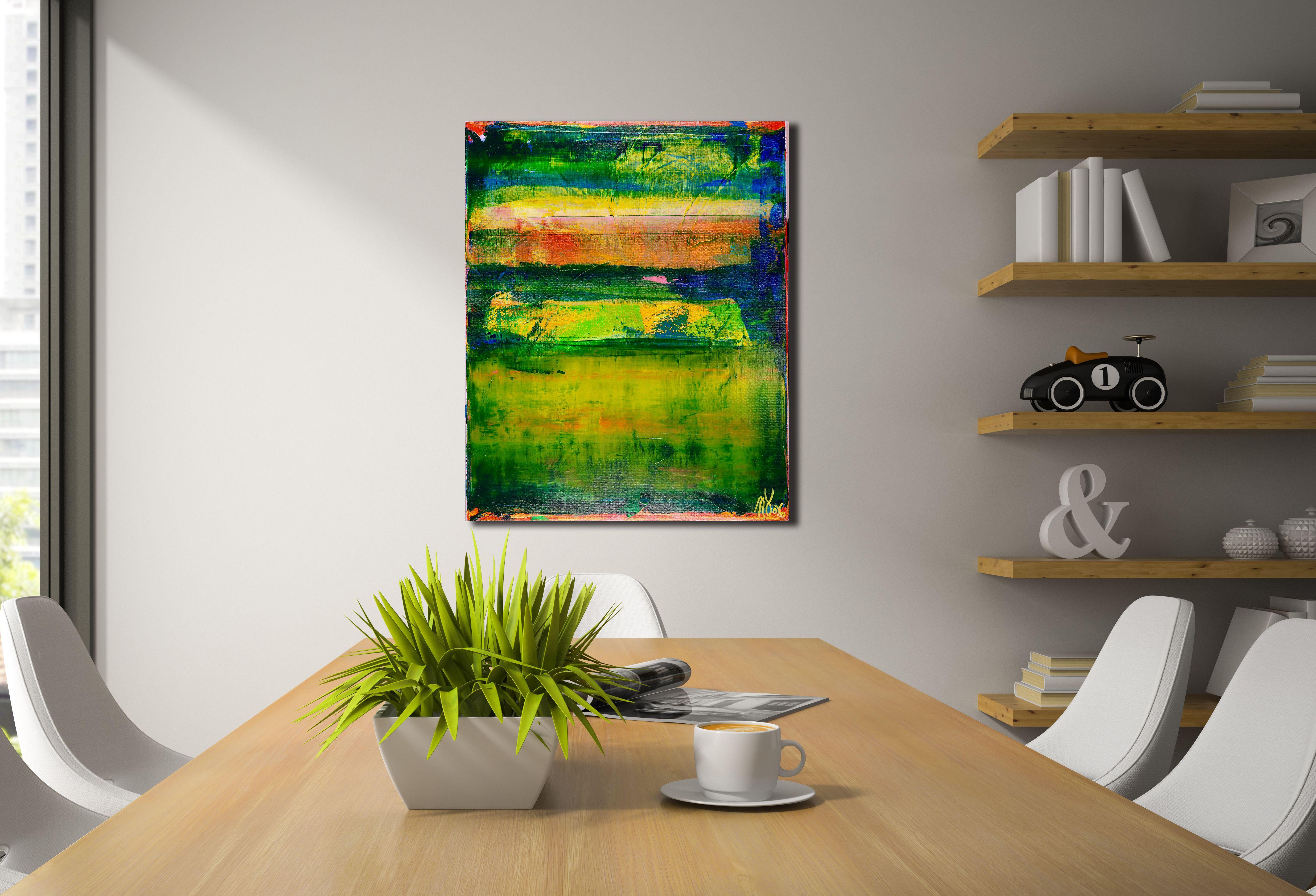 Greene & Greene, Pittura, Acrilico su tela - Painting Astratto di Nestor Toro