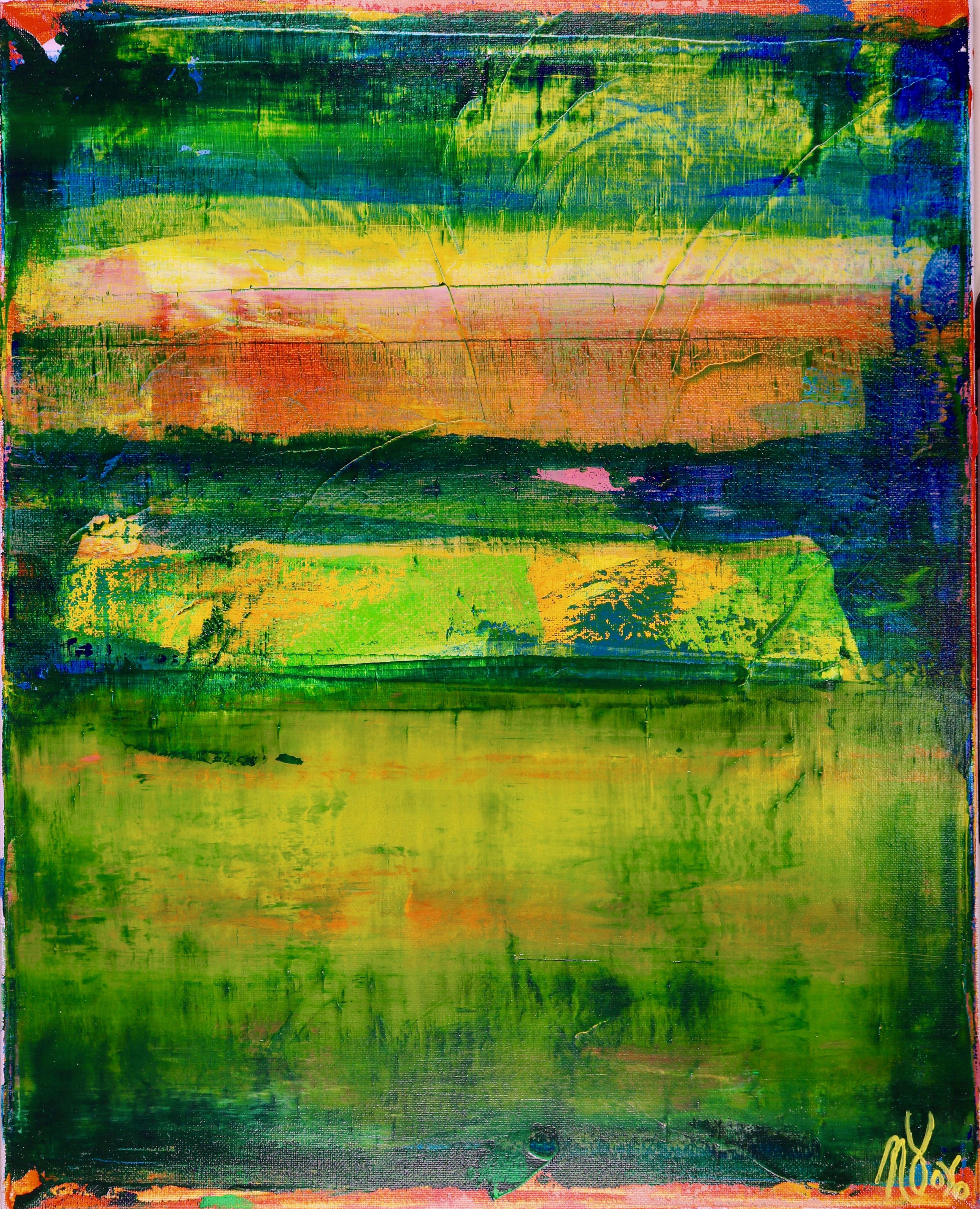 Abstract Painting di Nestor Toro - Greene & Greene, Pittura, Acrilico su tela
