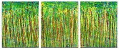 Greenery sequence (Green forest), Painting, Acrylic on Canvas