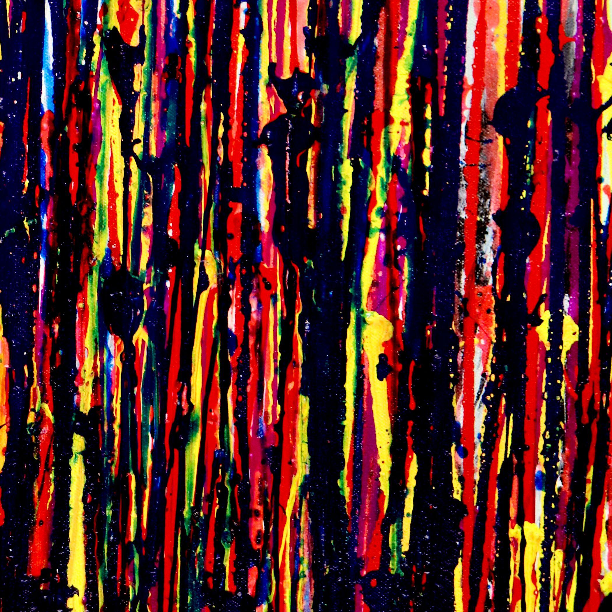 Illuminating garden spectra 2, Painting, Acrylic on Canvas - Brown Abstract Painting by Nestor Toro