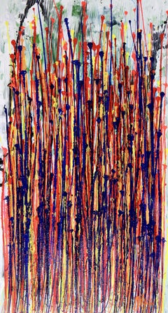 Illuminating garden spectra 3, Painting, Acrylic on Canvas