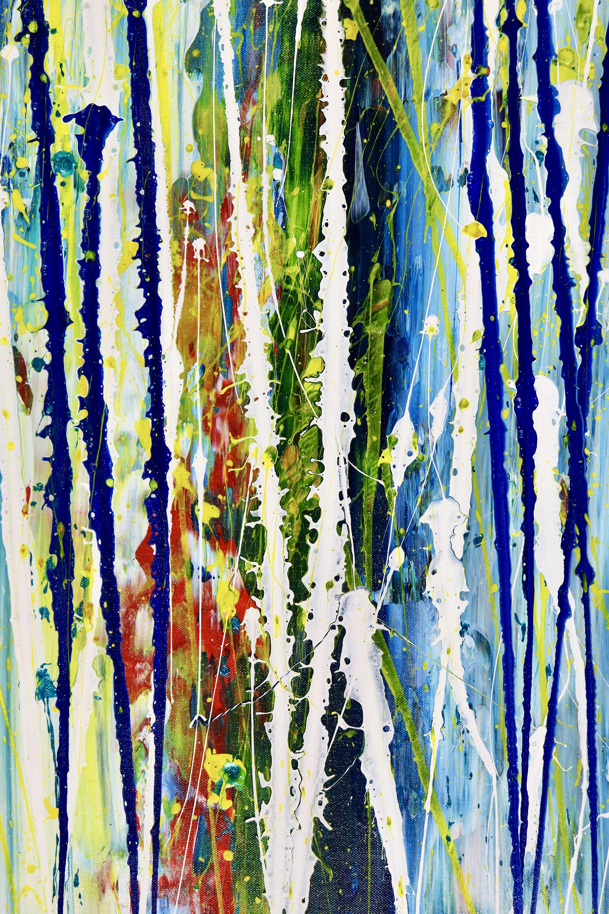 Illuminating garden spectra, Painting, Acrylic on Canvas For Sale 3