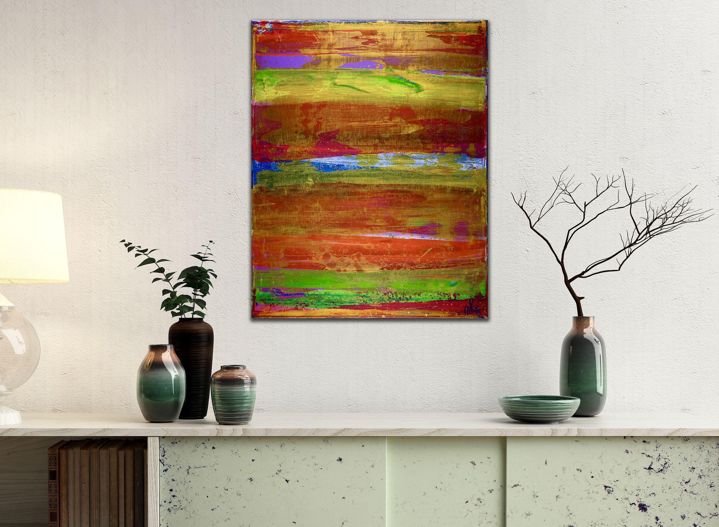 Illusione Spectra 1, Pittura, Acrilico su tela - Painting Astratto di Nestor Toro