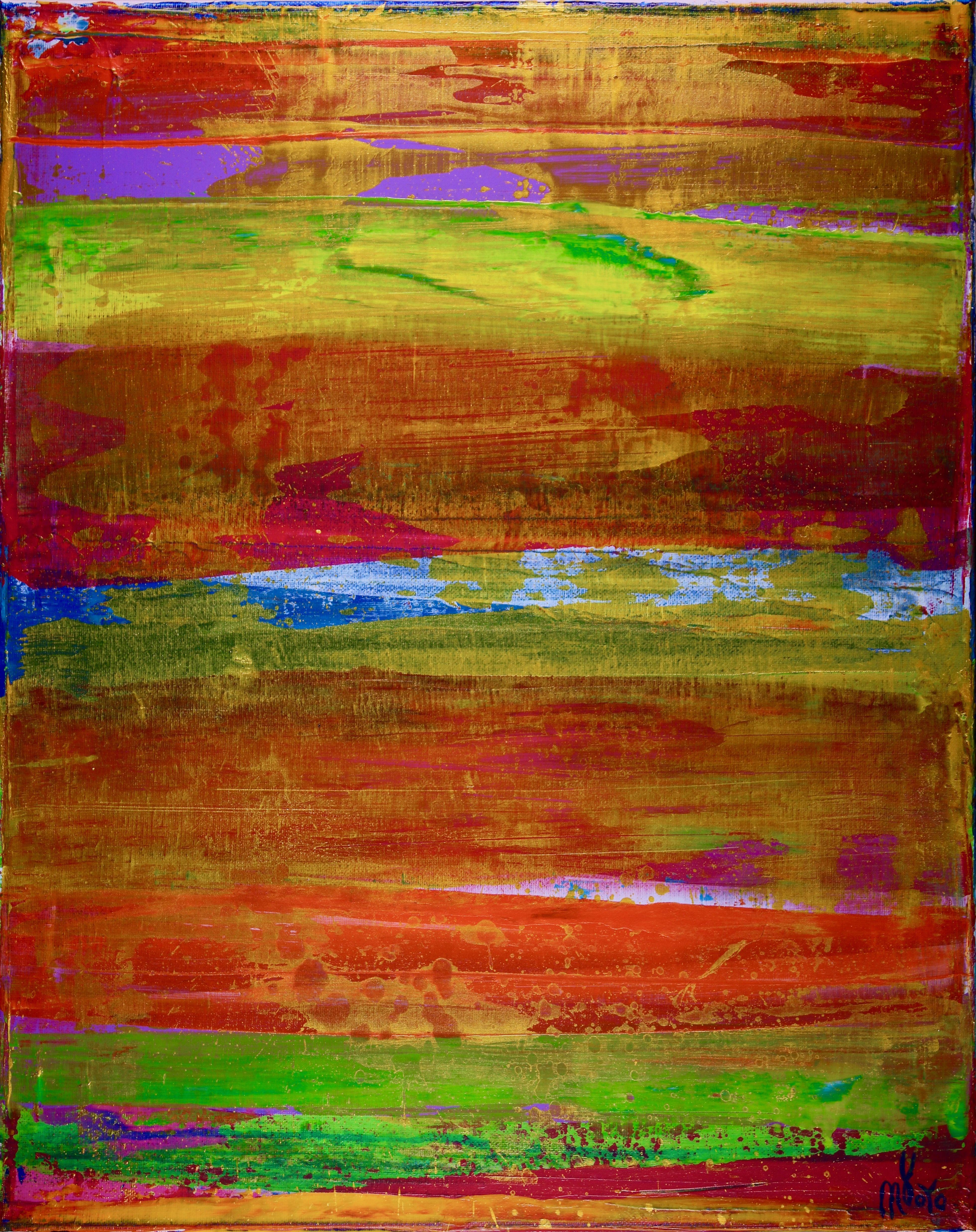 Nestor Toro Abstract Painting - Illusion Spectra 1, Painting, Acrylic on Canvas