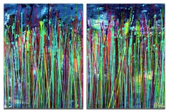 Entre les saisons, peinture, acrylique sur toile
