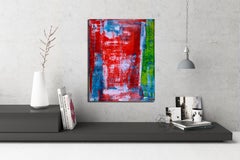 Au milieu, peinture, acrylique sur toile